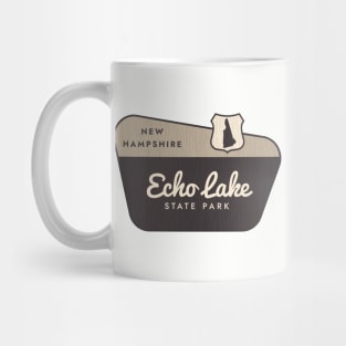 Echo Lake State Park New Hampshire Welcome Sign Mug